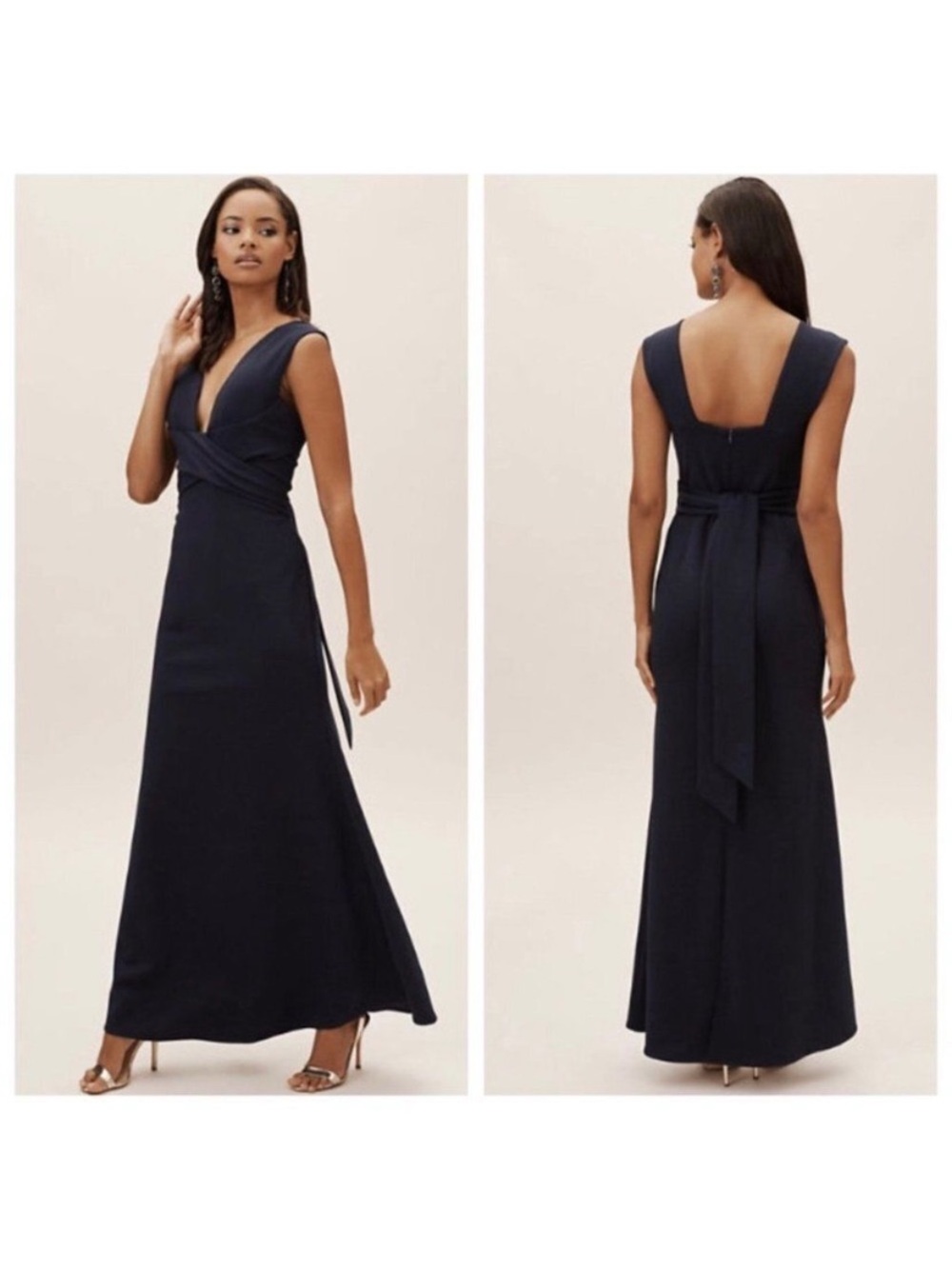NWT BHLDN x Anthropologie Fira Dress in Navy